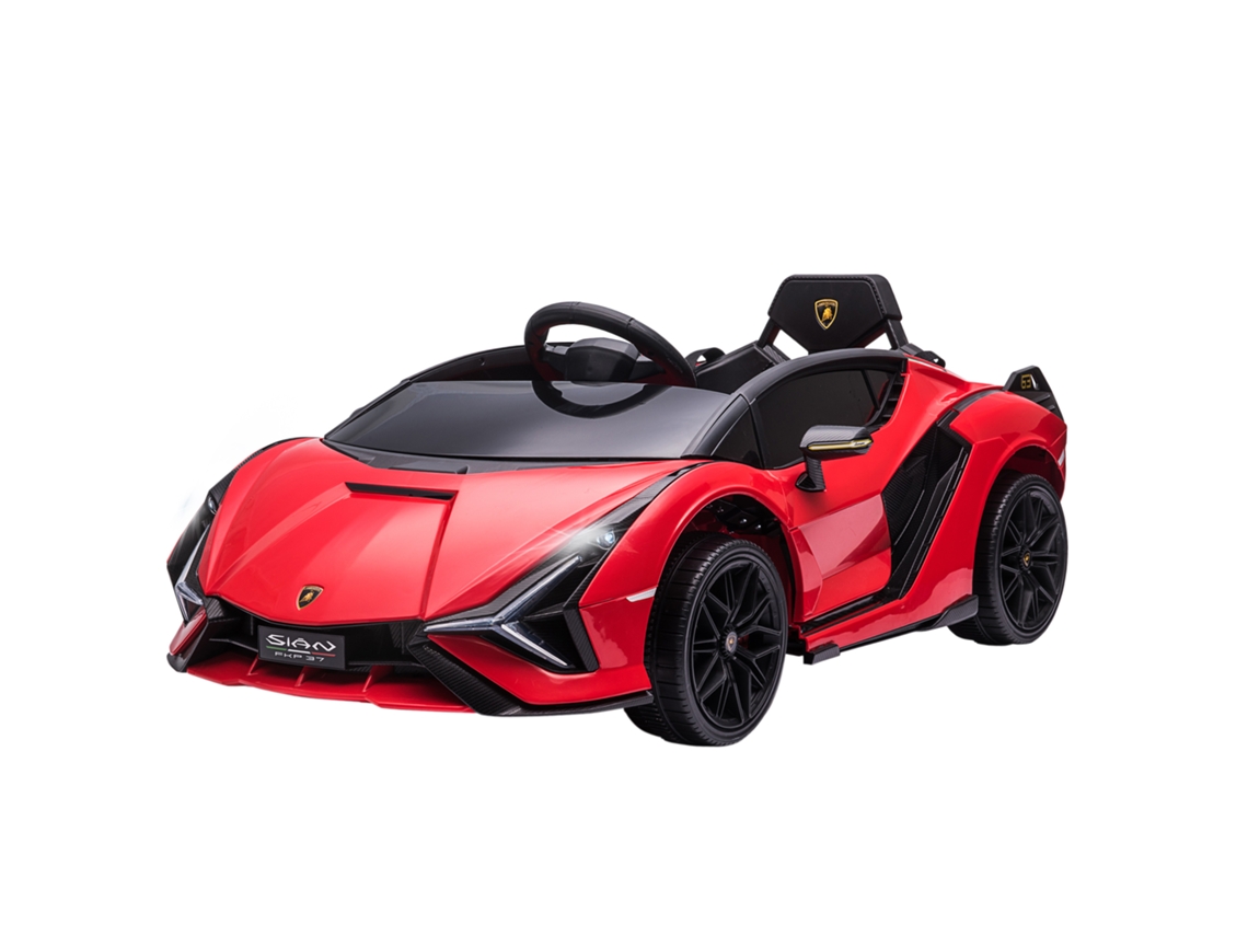 Carro Elétrico Infantil 12v Vermelho (2.4g Controle Remoto, 2 Motores, Led, Música)
