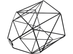 Abajur De Parede Retrô Hexagonal Oco De Ferro