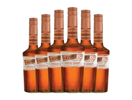 Licores DE KUYPER Apricot Brandy Garrafa Medium (0.5 L - 6 Unidades)