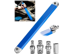 Chave Extensão Angular – Ferramenta Manual – Extensor Universal – 1/2", 1/4" E 3/8" – Aço Carbono – Azul