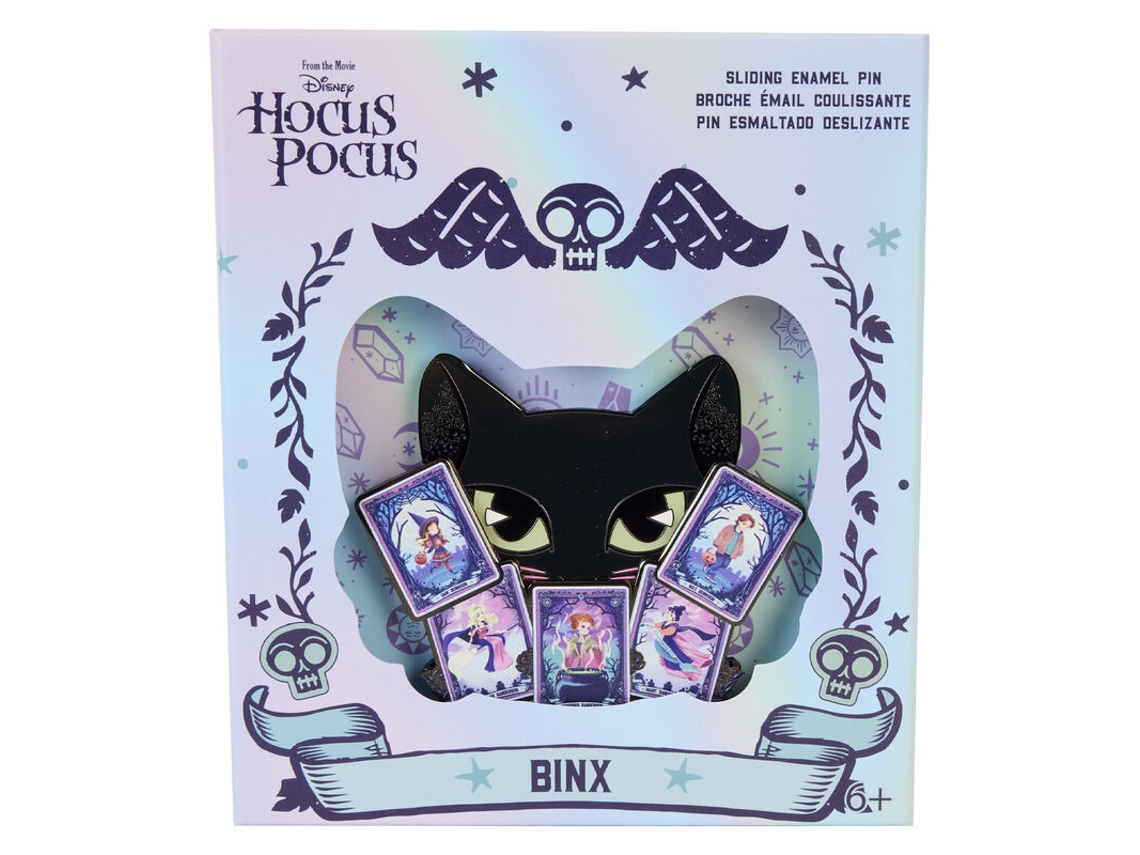 Pin deslizante Binx e cartas de tarot 7,6 cm
