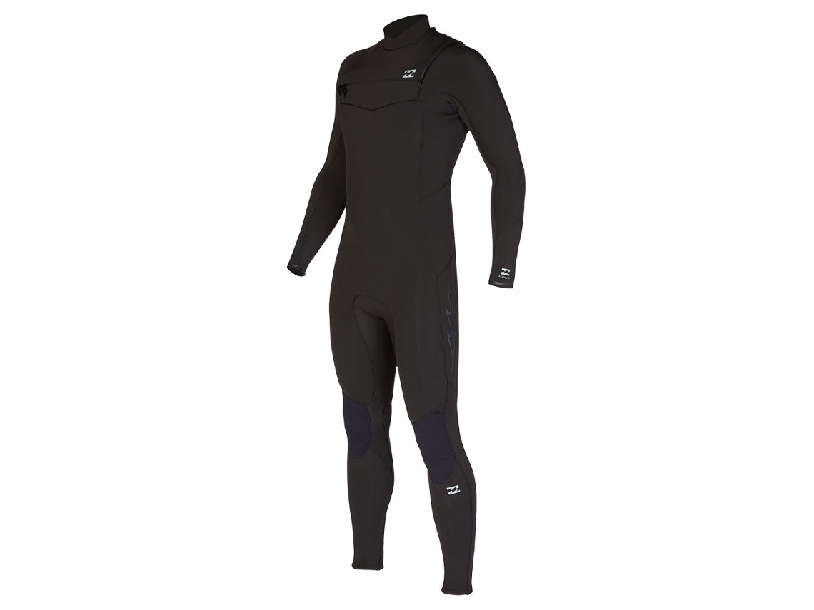 Terno de Neoprene Manga Longa com Zíper no Peito 302 Absolute Preto Sbillabong