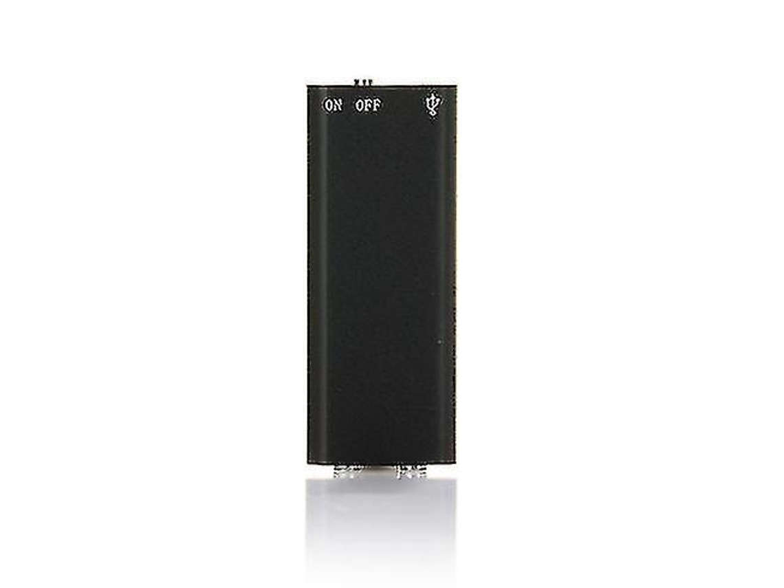 Mini Gravador De Áudio Digital Ativado Por Voz De Caneta Usb Com Reprodutor De Mp3 192kbps De Gravação 8gb Yizhood (preto)