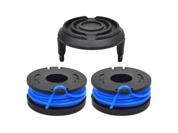 Conjunto F3w Tlw 01+tlw 01 1 com 2 Carretéis de Reposição + 1 Tampa de Carretel para Cortador de Grama Bauer 19 da Harbor Freight . (w9m)
