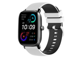 Pulseira De Silicone Quadriculada Bicolor De 20 Mm Para Amazfit Gts 2 Mini