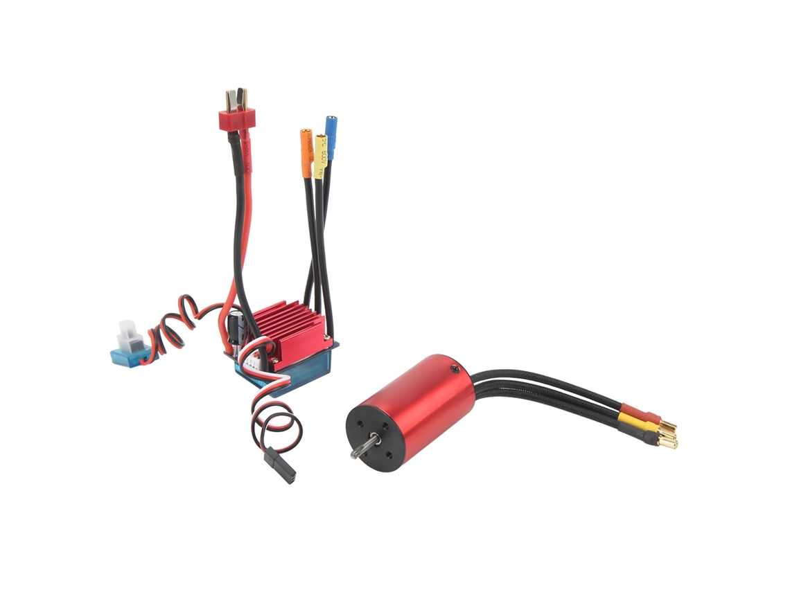 Mali kit Motor Brushless 2845 2800kv com Esc 35a À Prova D'água Cnc para Carros de Controle Remoto 1/12