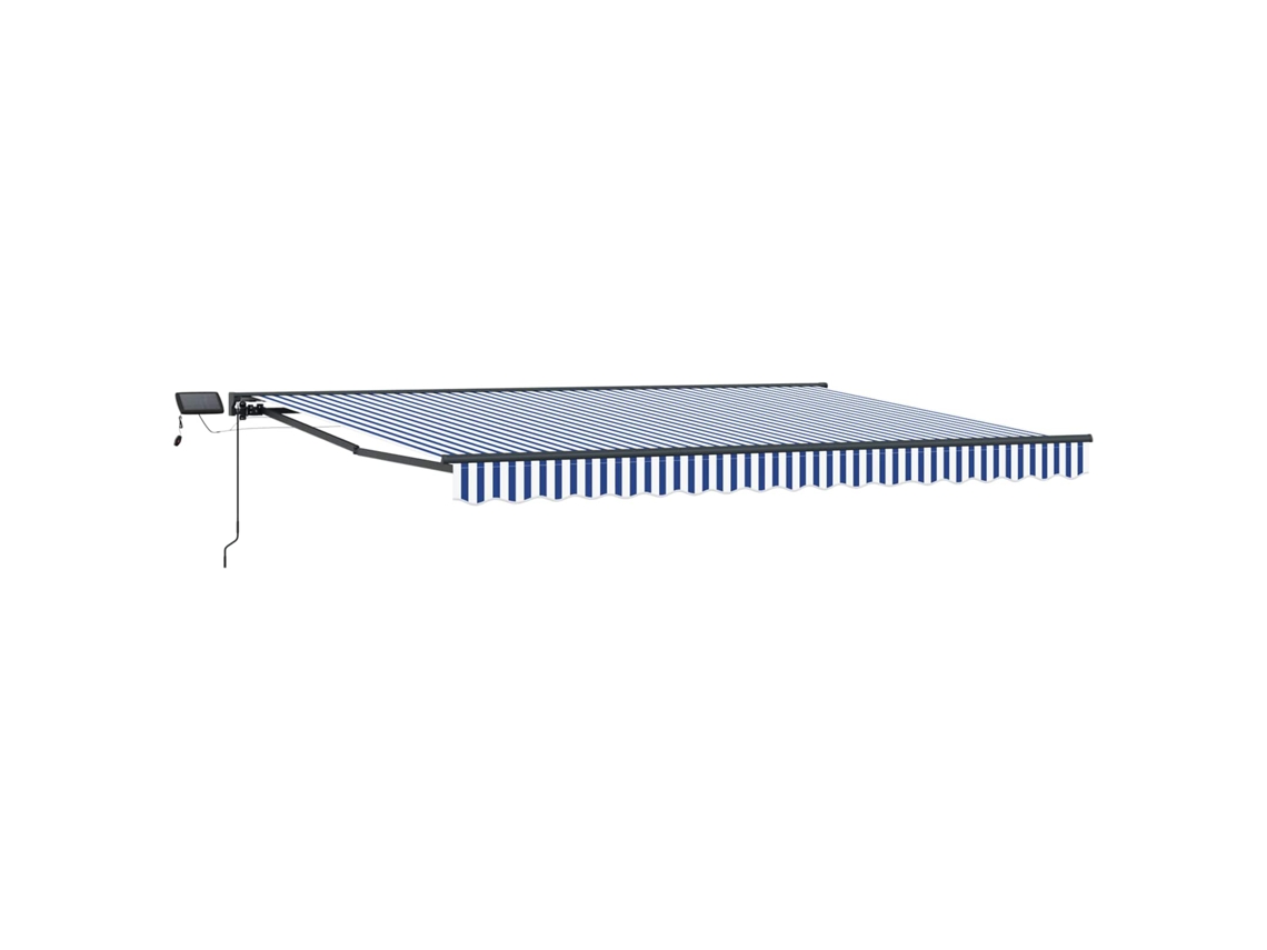 Conjunto 1 Toldo Manual Vidaxl Antracite Alumínio (5 × 3,5 M)