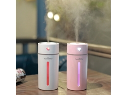 Umidificador ultrassônico mini 250ml purificador de ar difusor aroma luz LED USB portátil S/MARCA