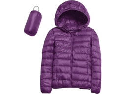 2026 chaqueta de Plumón Ligera para Mujer Con Capucha, Abrigo Compacto Impermeable, Ideal para Viajes Y Clima Frío