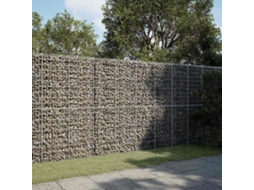 Vidaxl Cesto Gabião Com Cobertura 350x100x200 Cm Ferro Galvanizado