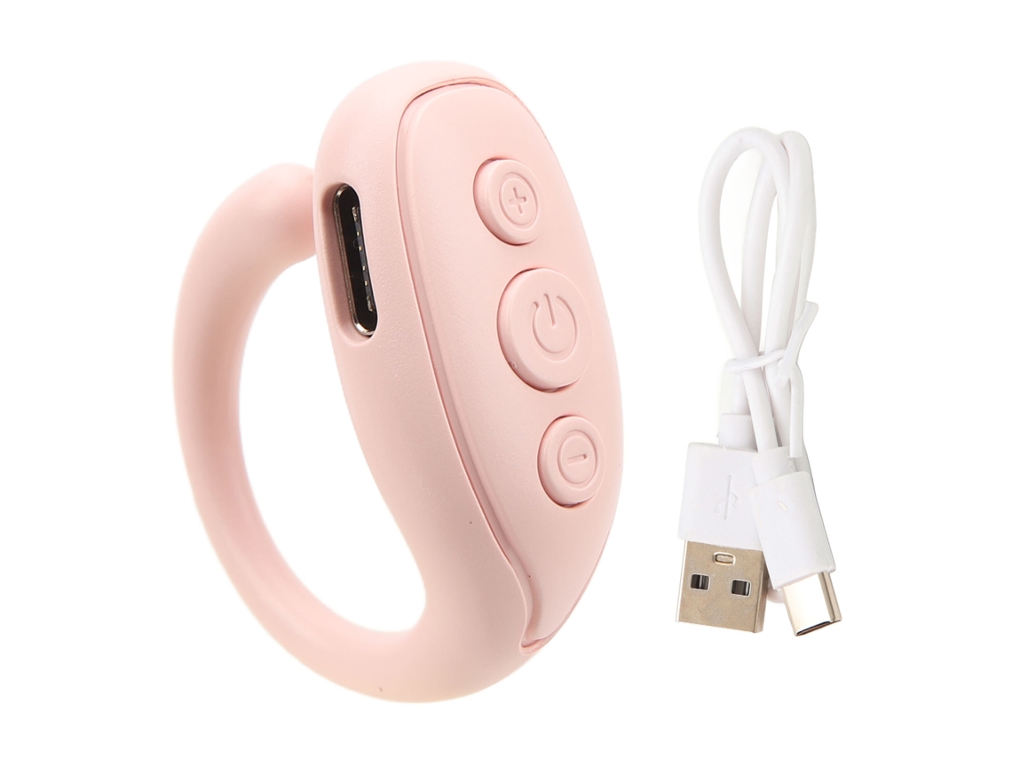 Anel com controle remoto para virar páginas, controle remoto inteligente para o dedo, portátil e compatível com celulares.