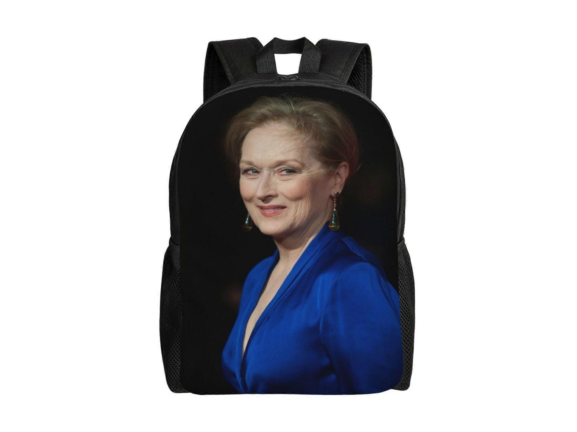Mochila De Estudante Meryl Streep, Leve, Durável, À Prova Dágua E Com Alça De Ombro Ajustável. N1043 Olysi Shop