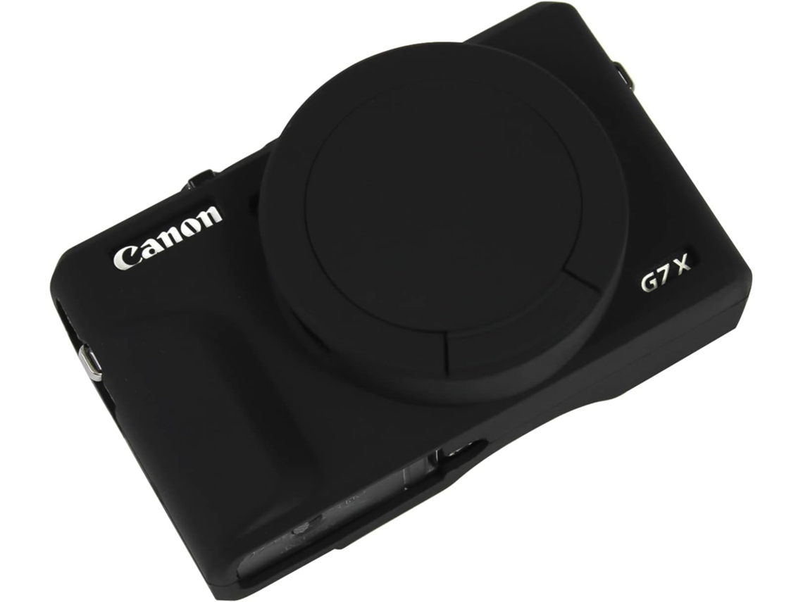 Capa Silicone HEXINYIGJLY para Canon G7x Mark Iiitampa Removível, Anti Risco Preto