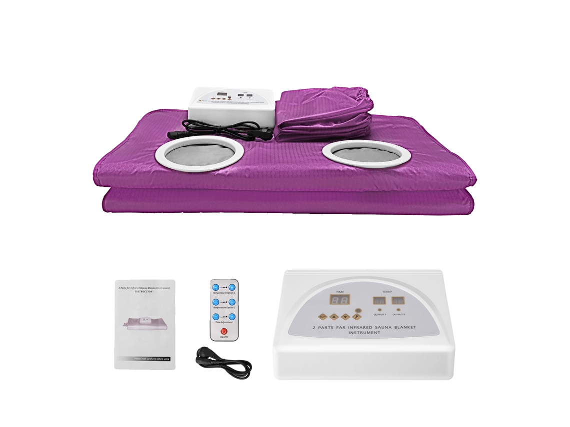 Cobertor de Sauna Portátil, Controle Remoto, Desintoxicação Eficaz, Roxo, L OEM