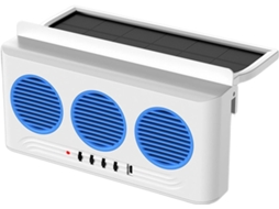 Ventilador De Exaustão Solar Para Carro – Portátil Refrigeração Automotiva, 1 Ventilador Para Janela De Carro Com 3 Saídas