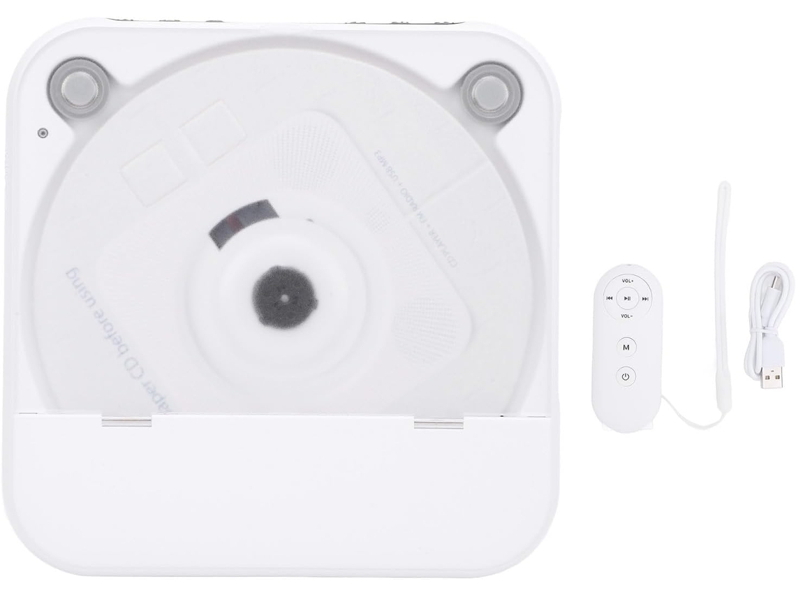 Leitor Cd De Mesa Com Bluetooth, Estéreo Mp3 E Controle Remoto, Suporte Para Vários Discos, Portátil