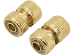 Conector de Mangueira Jardim Kiphepi Latão 16 Mm, Vedação 1/2", Irrigação Cobre para Água Cor Vedação)