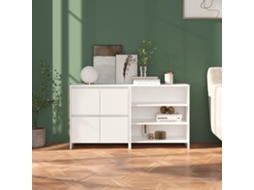 Vidaxl 2 Pcs Aparador Em Madeira Processada Branco