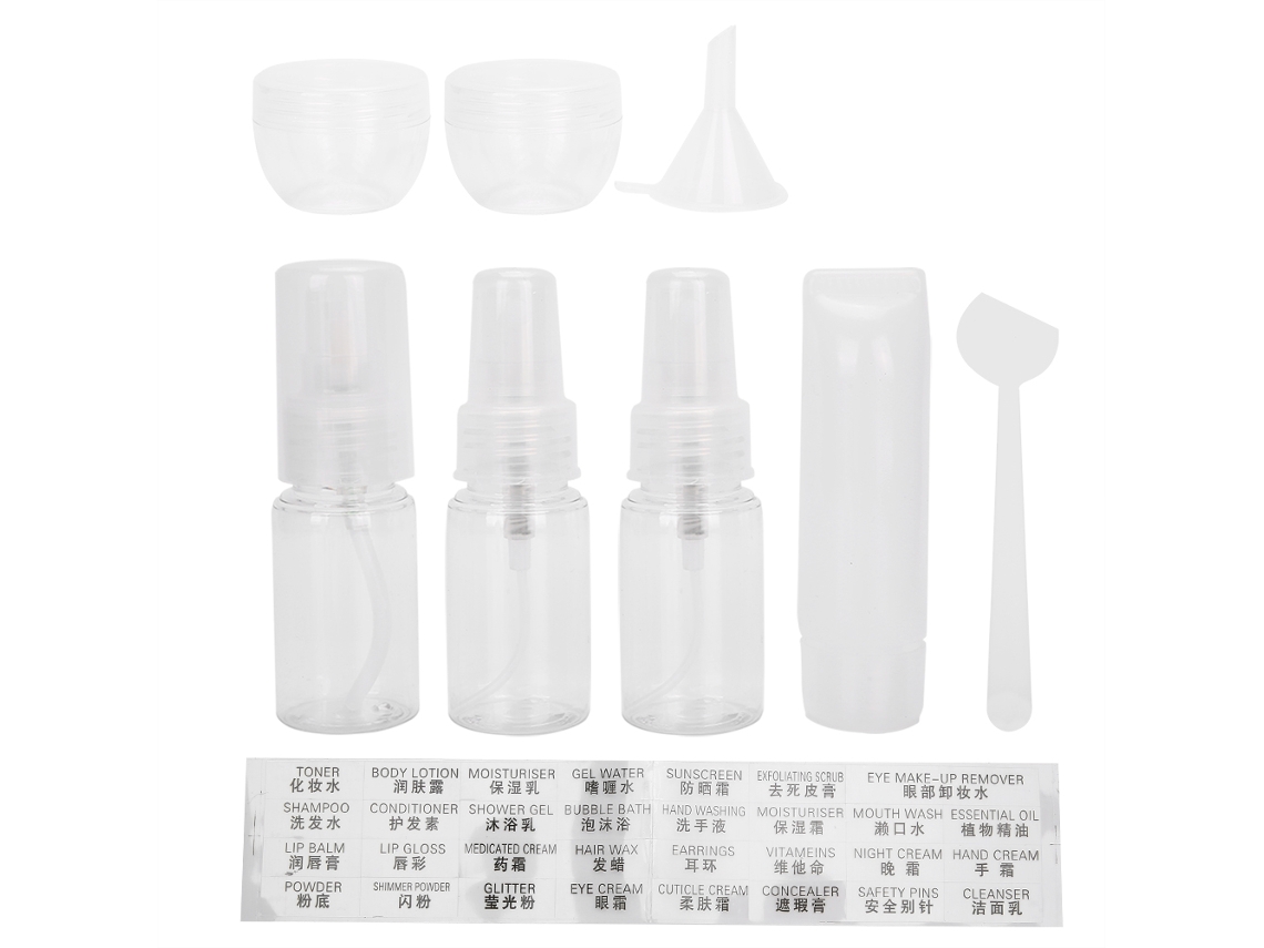 Garrafas De Spray Plásticas Para Viagem E Armazenamento De Cosméticos