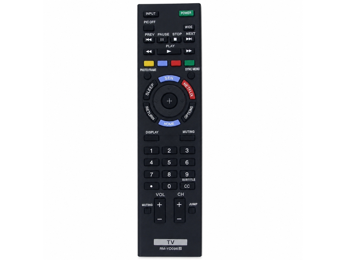 Comando À Distância Para Tv Compatível Com Sony Rm-yd096