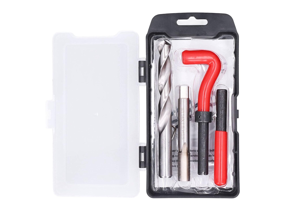 Kit De Reparo Roscas, Conjunto 15 Peças, Ferramenta Eficiente Para