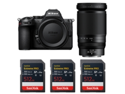 Z5 Ii + 28 400mm F/4 8 Vr + 3 Sandisk 512gb Extreme Pro Uhs ii Sdxc + Ebook “20 Dicas para Fotos Que Impressionam” NIKON