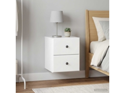 Vidaxl Gabinete De Canto Montado Na Parede 2 Unid. Branco Brilhante