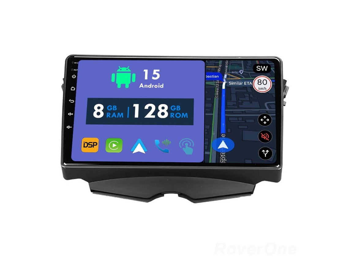 Auto Rádio Carro Bluetooth Autoradio 8GB RAM 128G ROM CarPlay Navegação GPS Ecrã Táctil RoverOne para Hyundai Veloster FS 2011-2017  