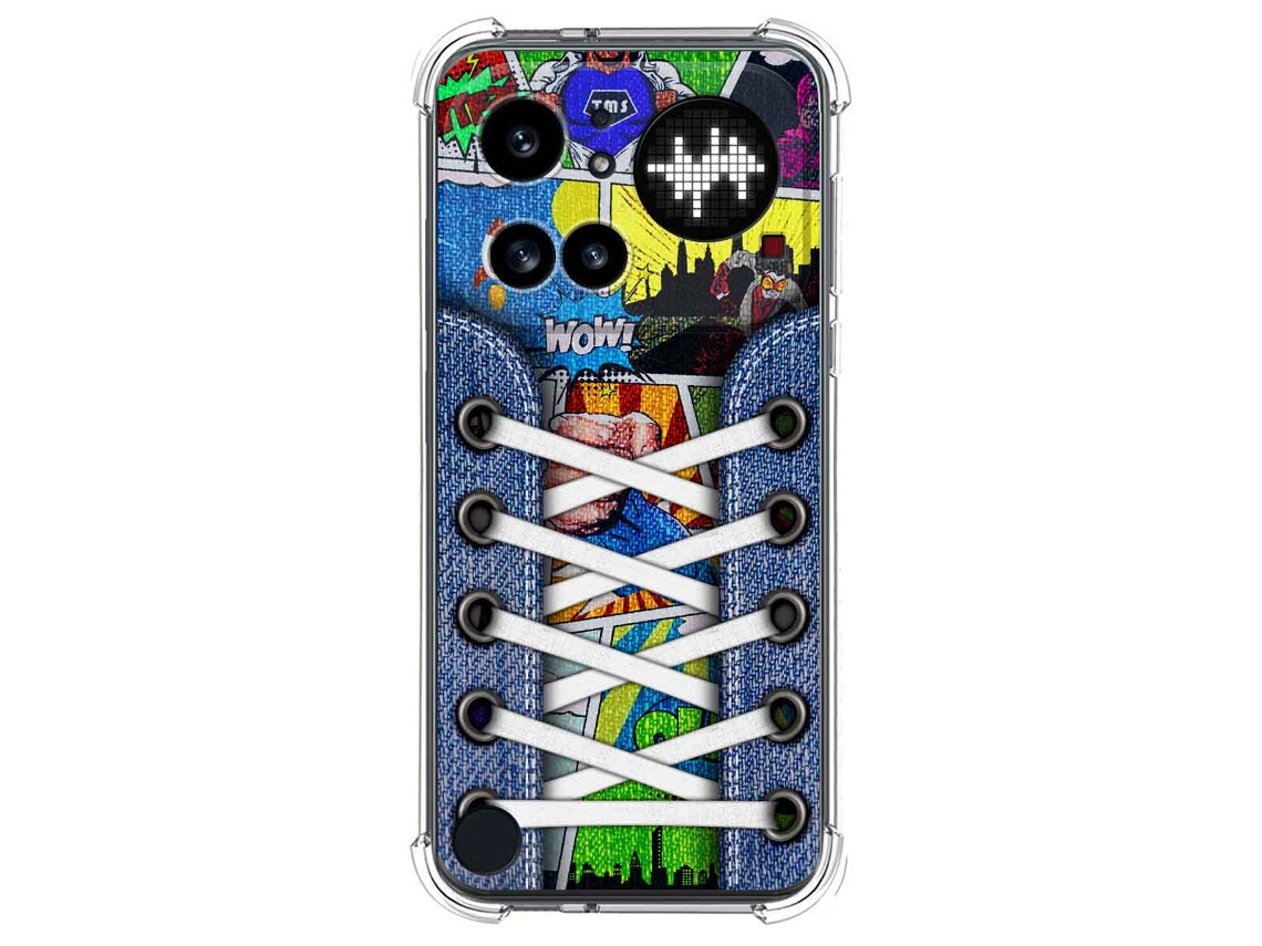 Capa Tumundosmartphone De Silicone À Prova De Choque Para Nothing Phone 4a Pro 5g Design De Tênis 14 Desenhos