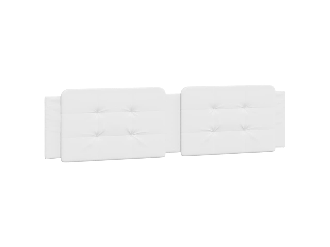 Almofadão de Cabeceira Zadar Couro Artificial Branco MAISON EXCLUSIVE 200 cm