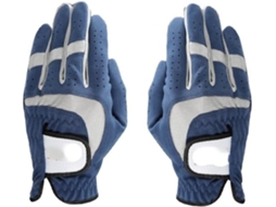 Luvas de Golfe Masculinas, 1 Peça, Respiráveis, Azuis, Tecido de Microfibra Macio, para Mão Esquerda/direita,
