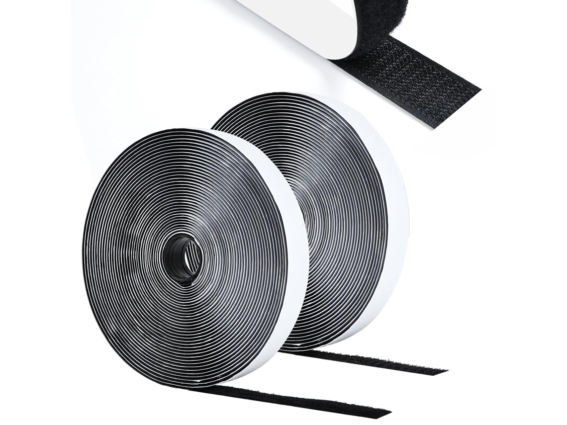 Fita Adesiva Dupla Face de 5 M com Velcro Autoadesivo de 20 Mm de Largura, Ideal para Uso Doméstico BRILVIBERA