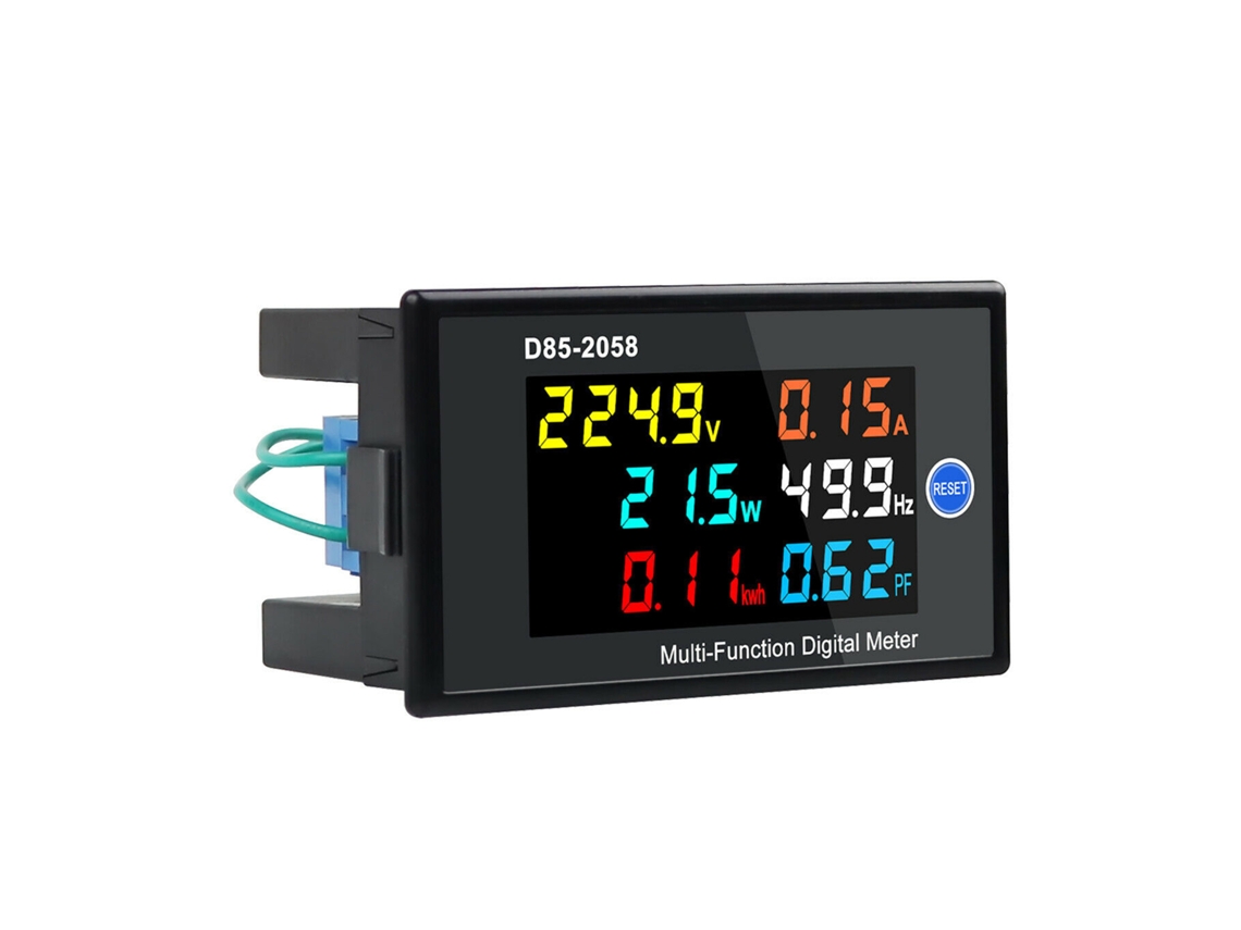 Medidor Digital Monofásico Multifuncional Lcd Tensión Corriente Potencia Energía