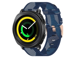 Pulseira De Nylon Trançado De 20 Mm Para Samsung Gear Sport