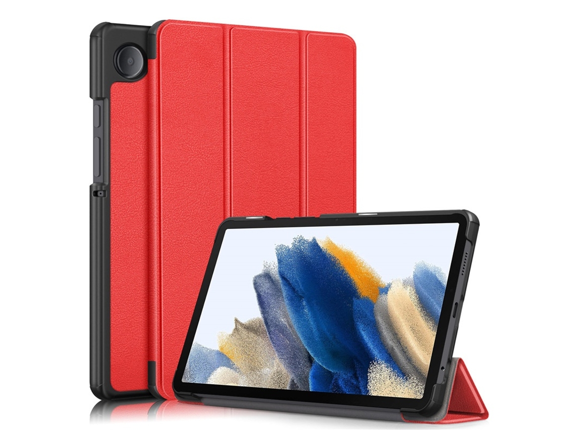 Elysve Capa Protetora Para Samsung Galaxy Tab A9 8,7 Polegadas Sm-x115, Proteção Antiqueda, Cor Vermelha