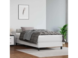 Vidaxl Colchão Molas Ensacadas Infantil Firmeza Média 80x160 Cm Couro Artif. Branco