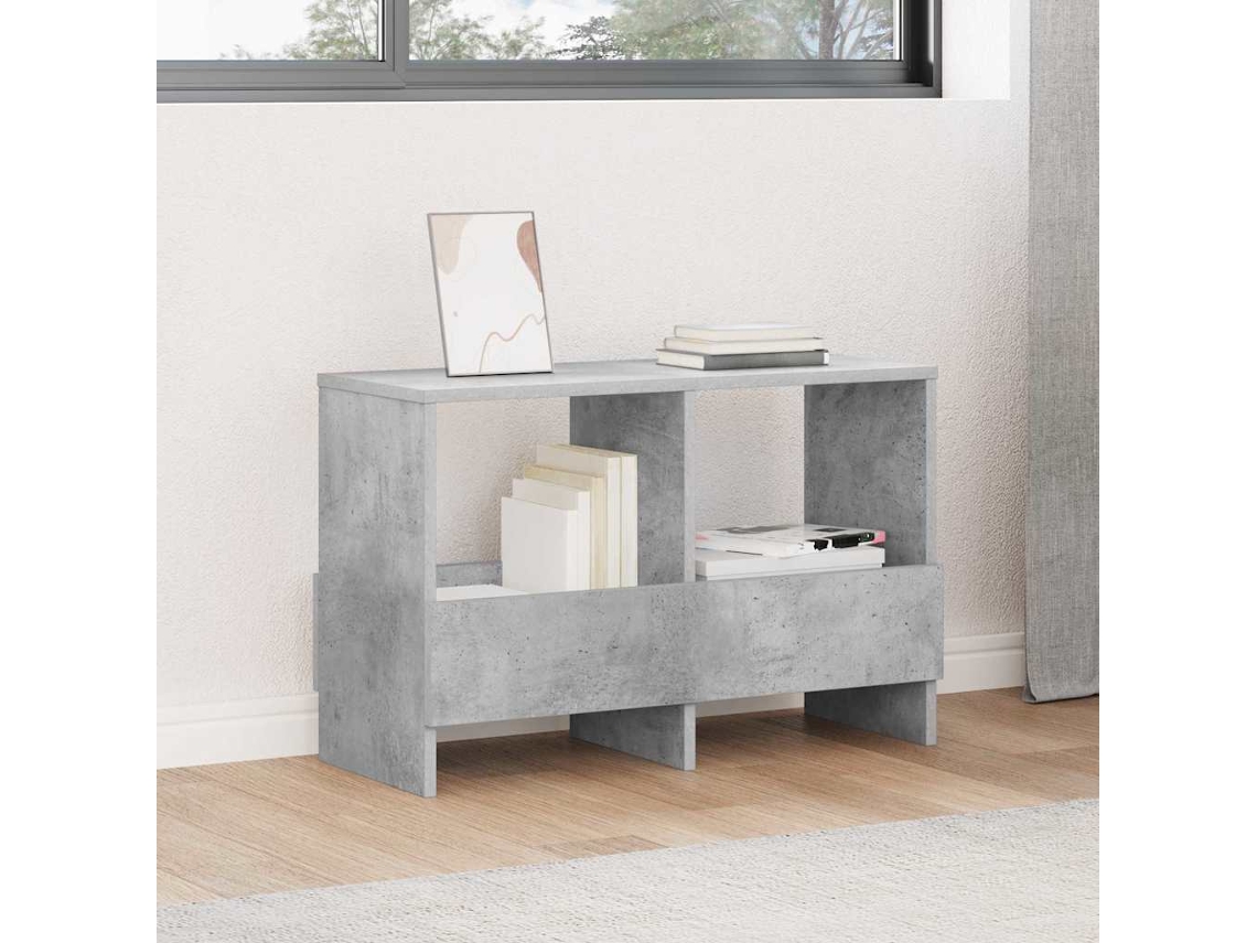 Vidaxl Estante De Revistas Cinzento 68,5 X 30 X 45 Cm