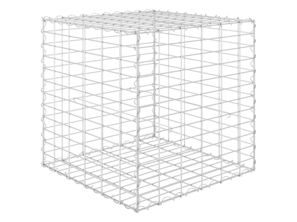 Gabion Raised Bed, Gabion Raised Beds Vidaxl Prateado Aço (60 X 60 X 60 Cm)