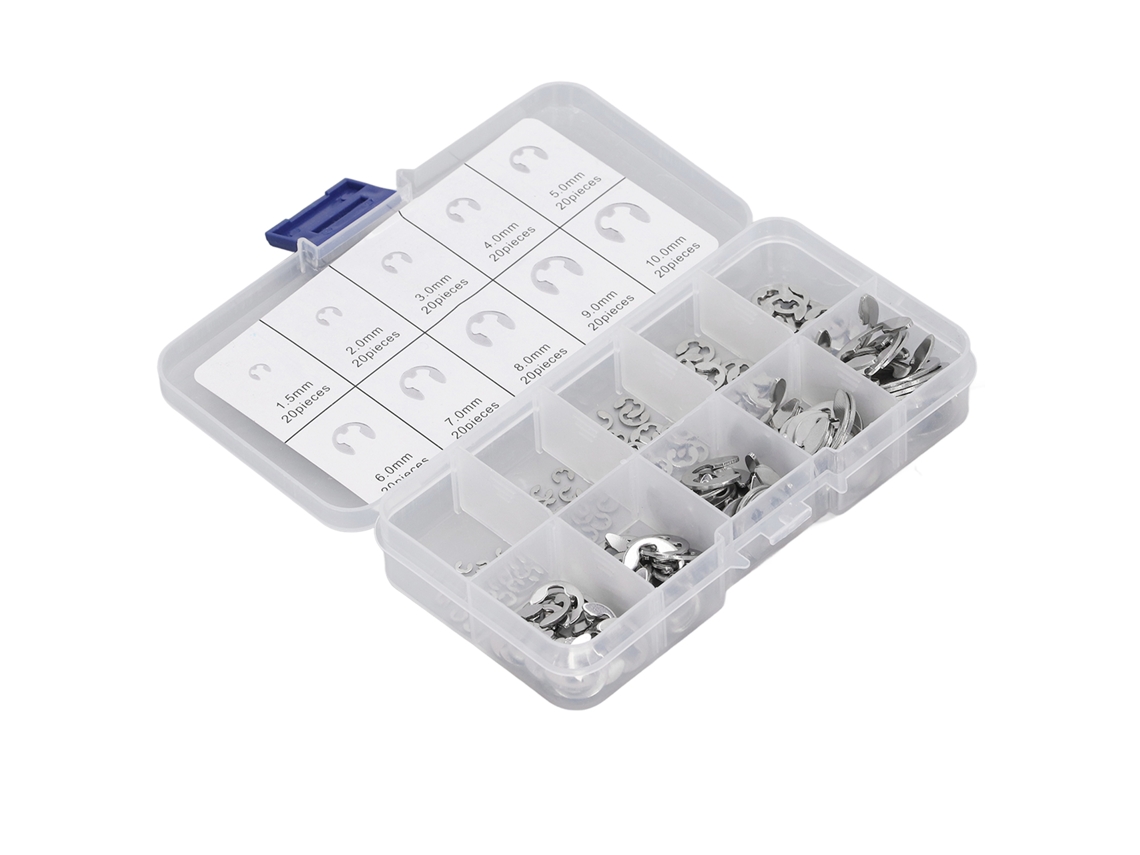 Laxiscreed Clips E-type Em Aço Inox Para Fixação Forte E Confiável, Resistente À Tração