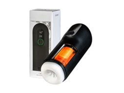 Masturbador Automático Aquecido para Homens, Eletrônico Zero Vibração, Padrão (Profundidade de Inserção 26 cm, Comprimento 9 cm), Preto