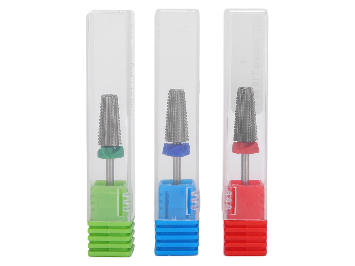 Broca De Esmalte Elétrico Profissional Em Carbeto De Tungstênio Para Remoção De Cutículas Manicure Pedicure Cor Madeira