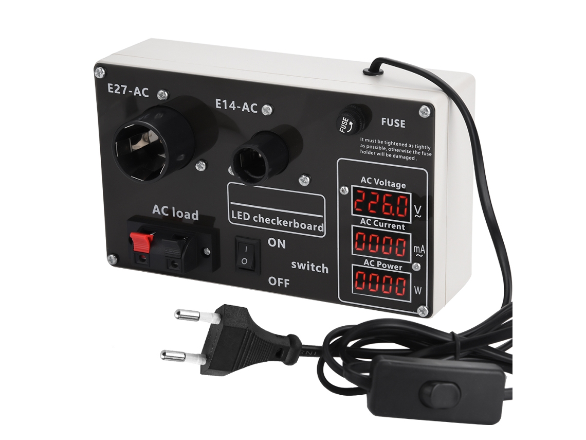 Lâmpada Led Tester Laxiscreed Para Medição De Corrente, Tensão E Deteção De Potência