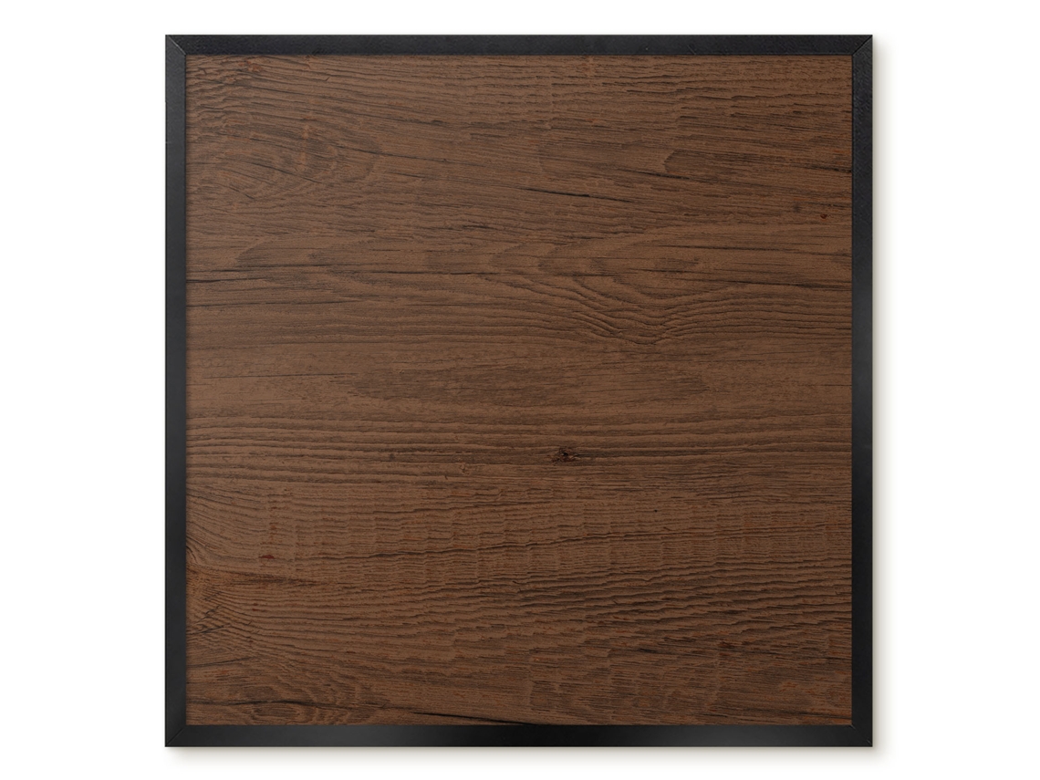 Quadro magnético de parede com textura de madeira para quarto Espelharte (50x50 cm)