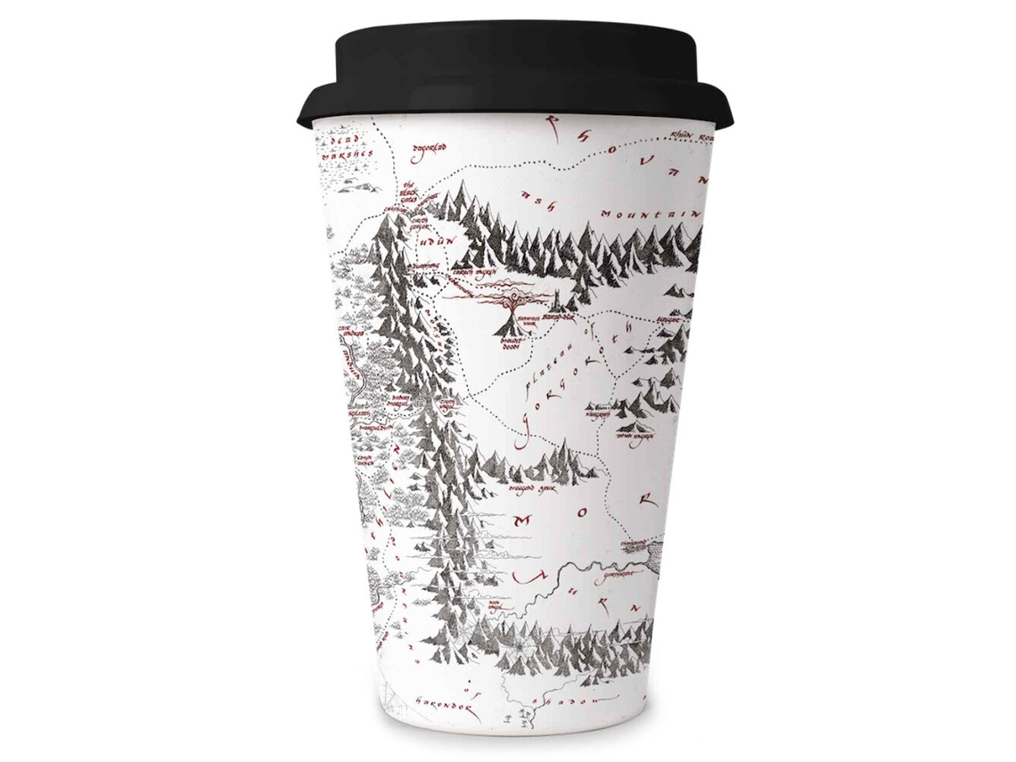 Caneca de Viagem SENHOR DOS ANÉIS Mapa Mordor
