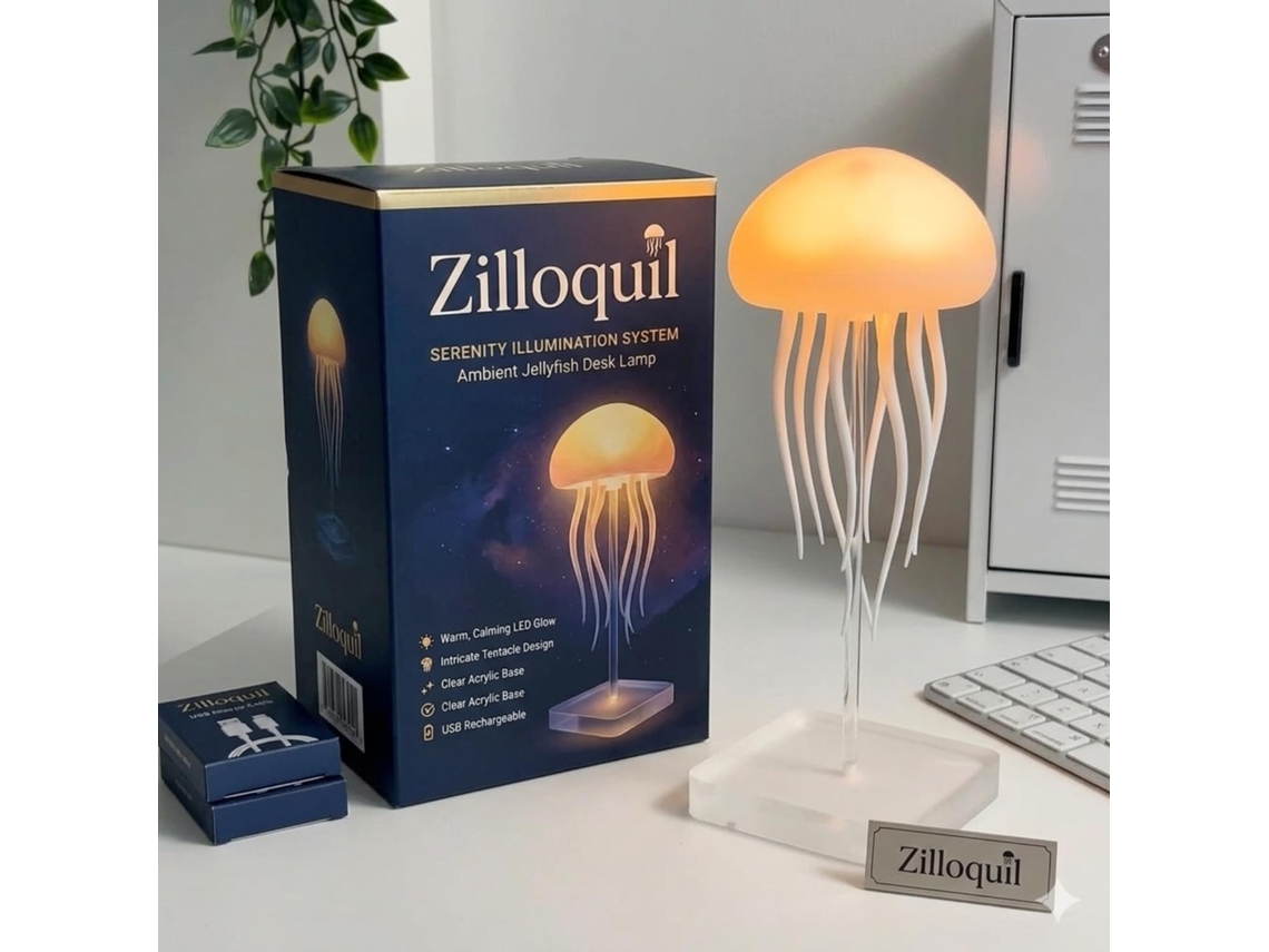 Luminária de água artificial de plástico com 7 núcleos e modo de rotação.