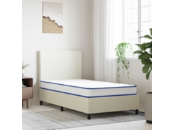 Vidaxl Colchão De Espuma De Memória 100x200x17 Cm Macio Branco