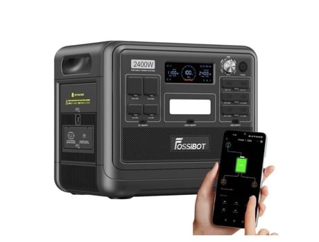 VPCOMERCIAL-Estação De Energia Portátil Fossibot F2400 2048wh 2400w Lfp, Gerador Solar Com Carregamento Rápido