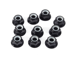Conjunto de 10 M5 C Travamento Porcas, Nylon Travamento Porcas, Inserto de Alumínio Travamento Porcas para Uso