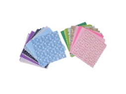 Laxiscreed Tecido De Algodão Para Quilt 25x25cm Em Cores Sortidas, Fácil De Passar A Ferro E Multiuso
