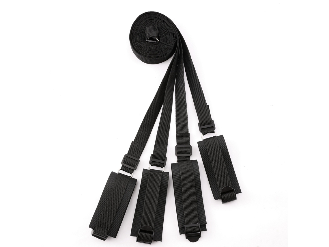 4pcs Correias Ajustáveis De Nylon Para Punhos E Tornozelos Conjunto De Correias De Cama